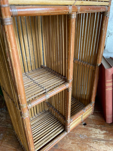 Small Rattan & Bamboo Shelf