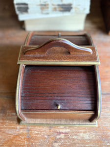 1920s Tambour Double-Sided Storage Case