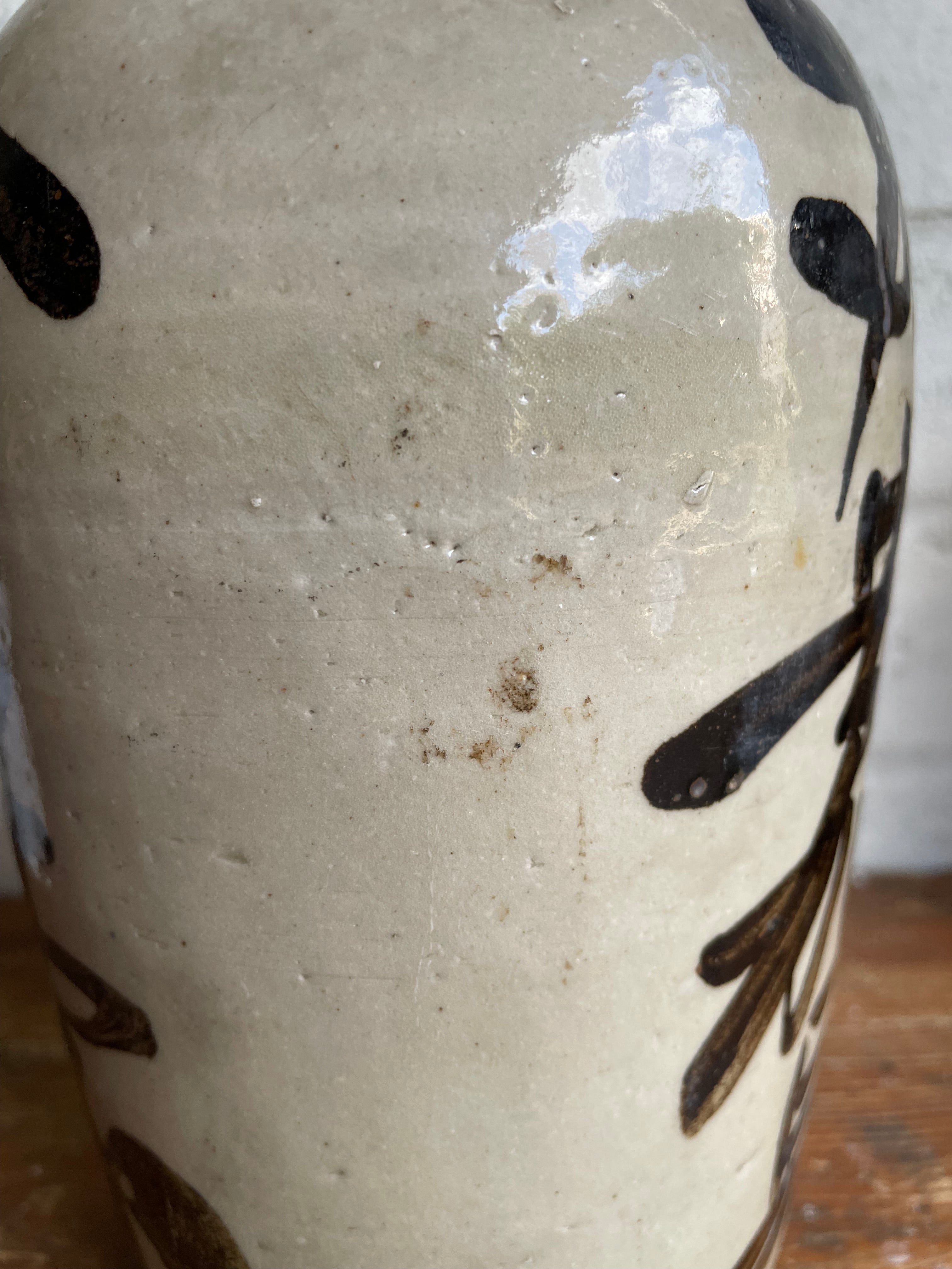 1930s Japanese Stoneware Sake Jar
