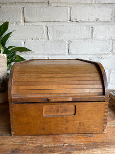 1930s Tambour Desktop Filing Drawer