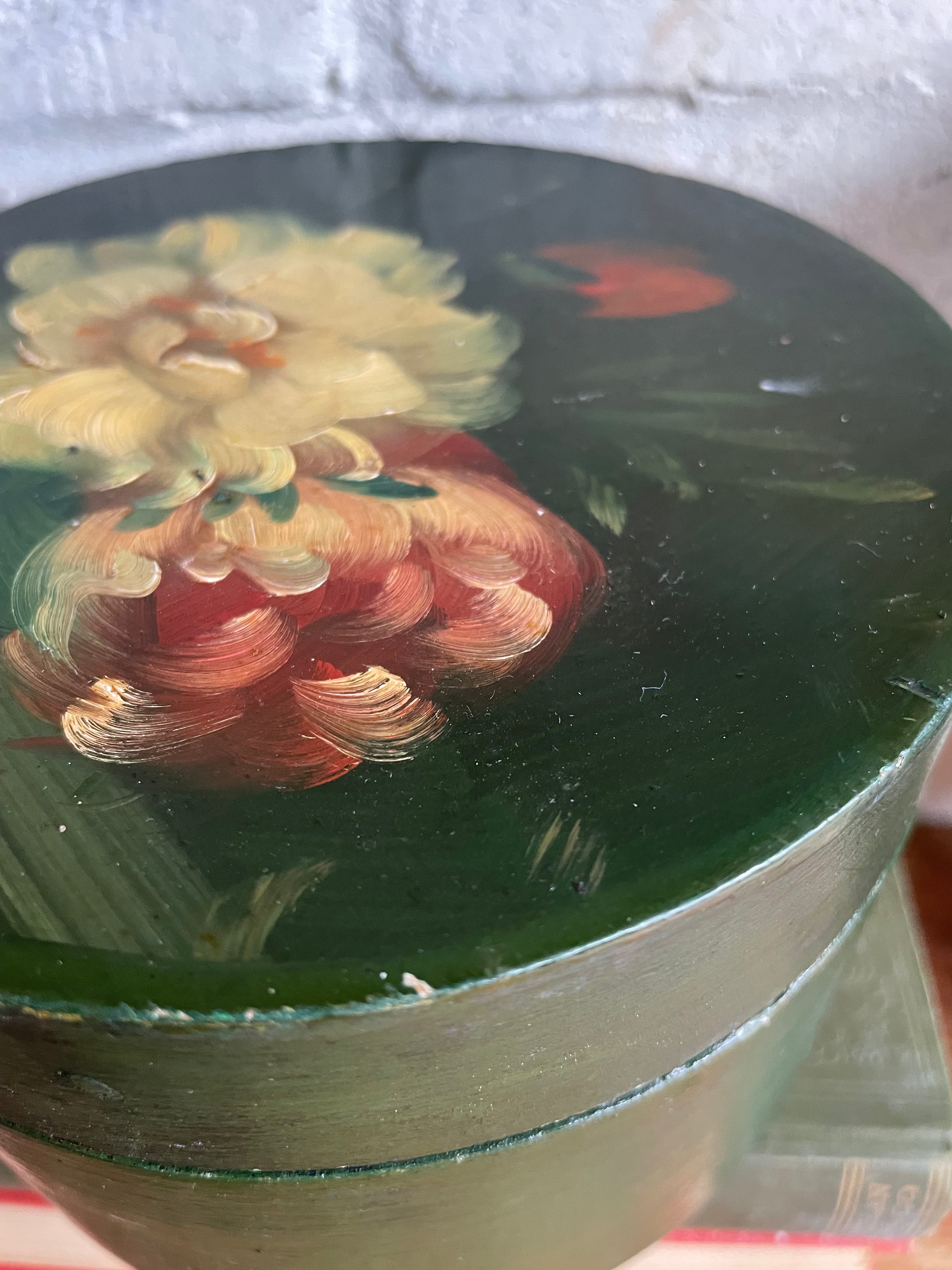 Handpainted Floral Wooden Box