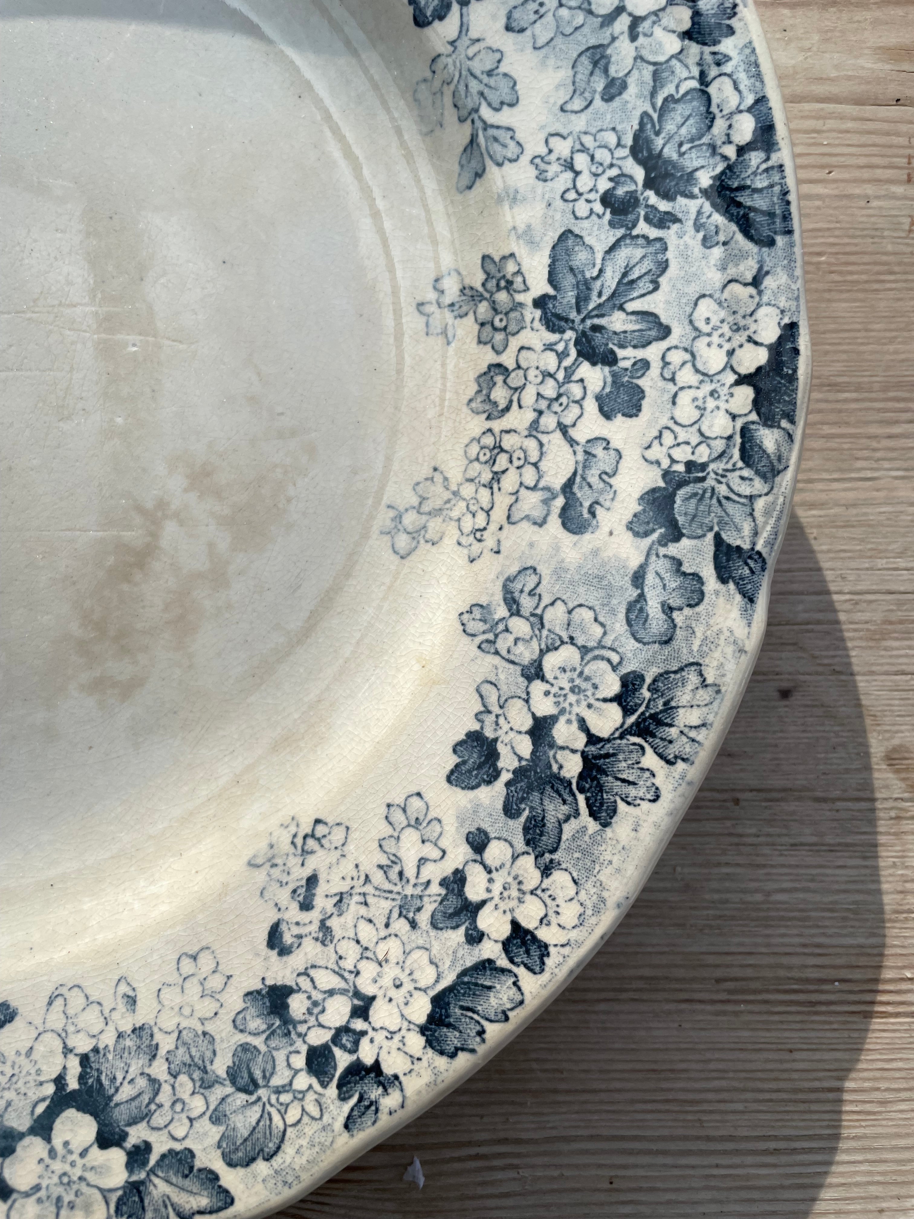 Antique French Ironstone Plate