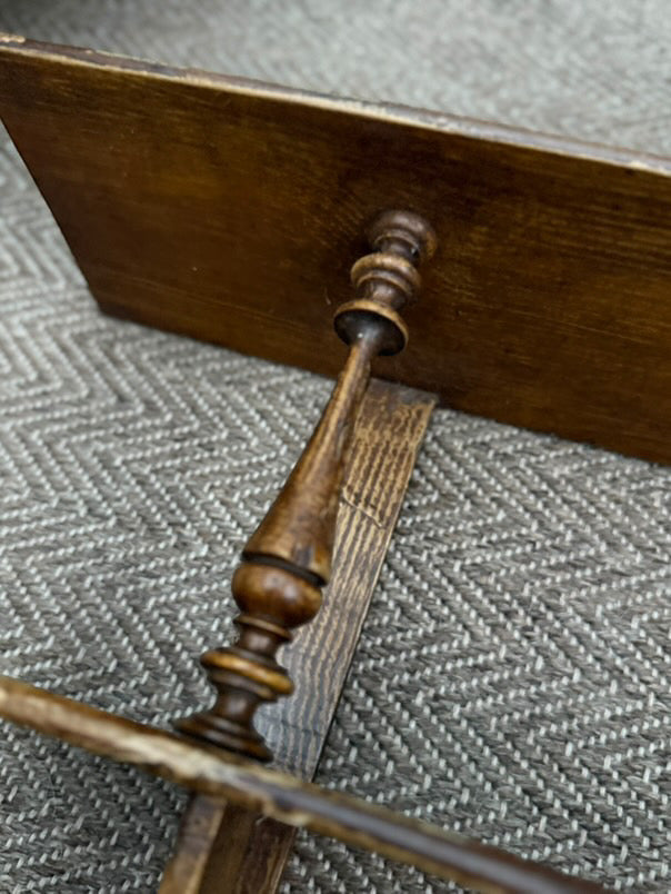 Early 20th Century Wall Hanging Shelf with Spindle Detail