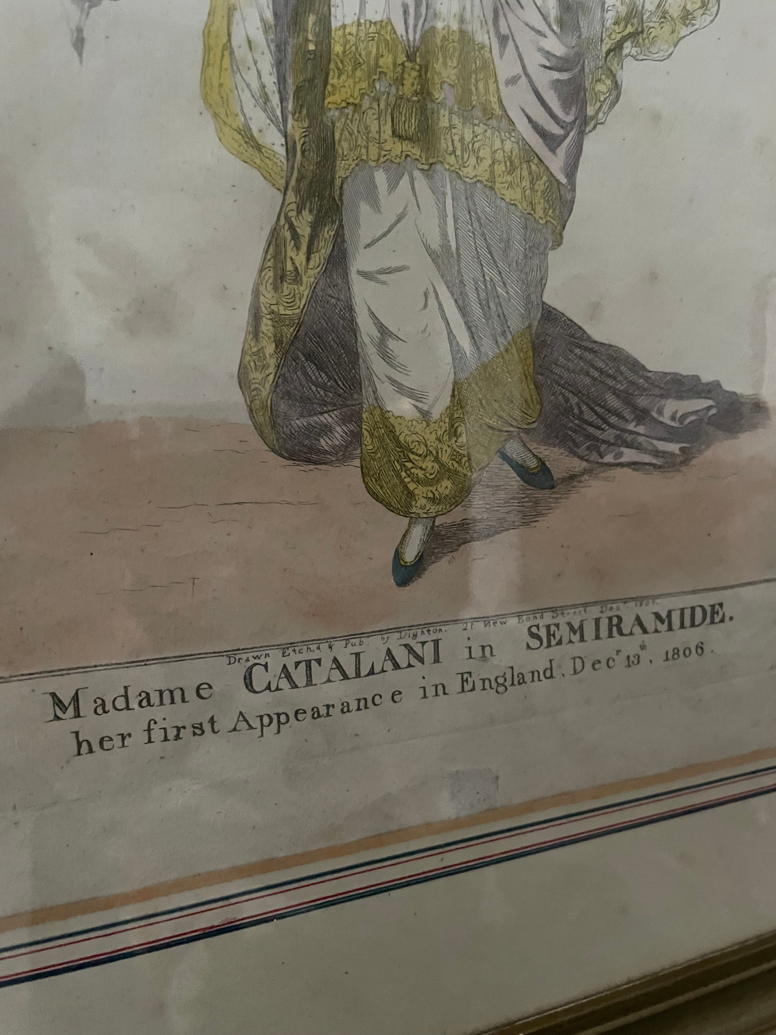 Pair of 1800s Framed Theatrical Coloured Lithographs