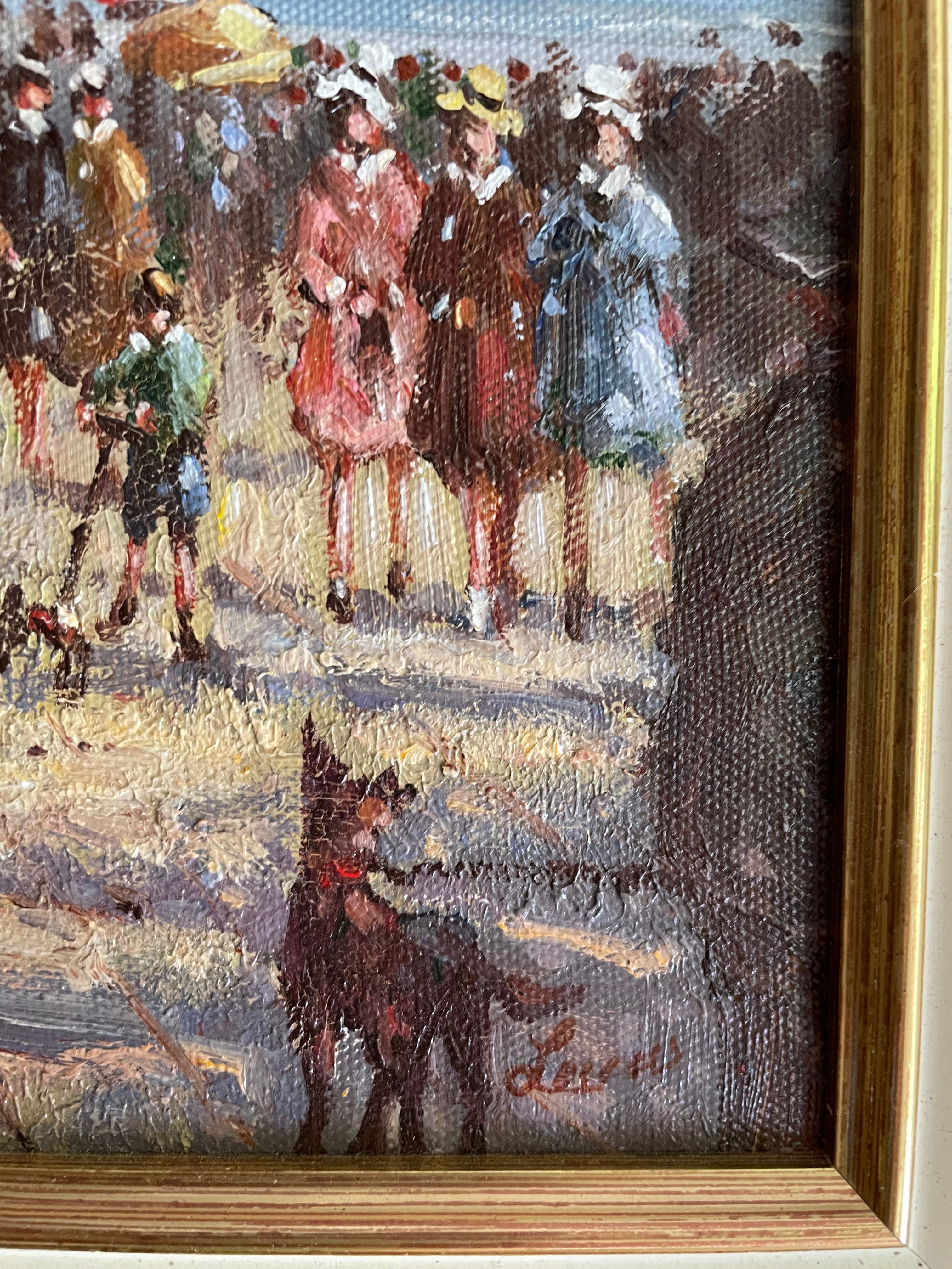 Belle Epoque French Riviera Oil on Canvas: Was £145 now £101.50 at checkout