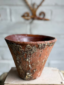 Rustic French Iron Plant Holder with Antique Resin Pot 2