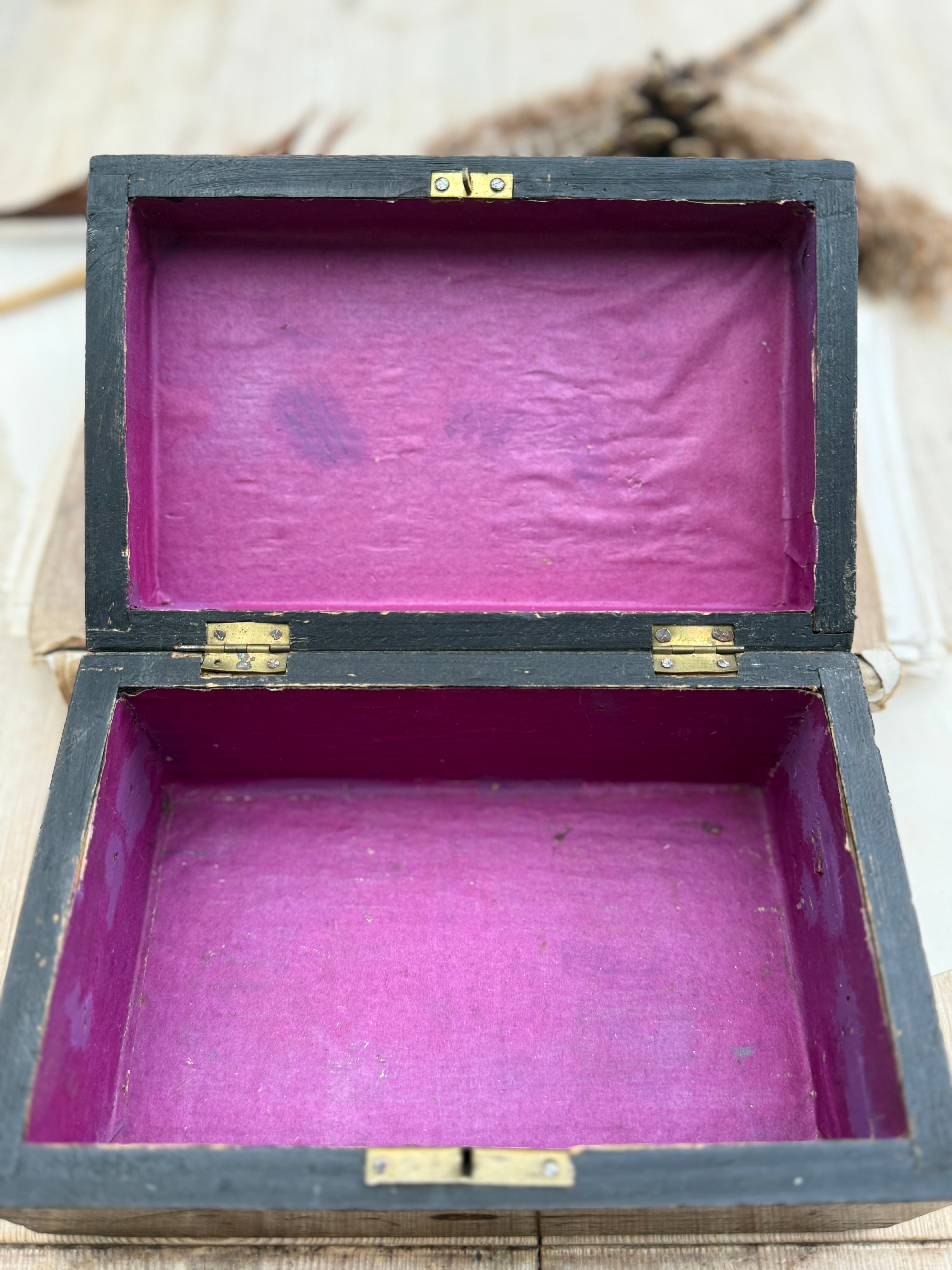 19th Century Handcrafted Sewing Box Circa 1880