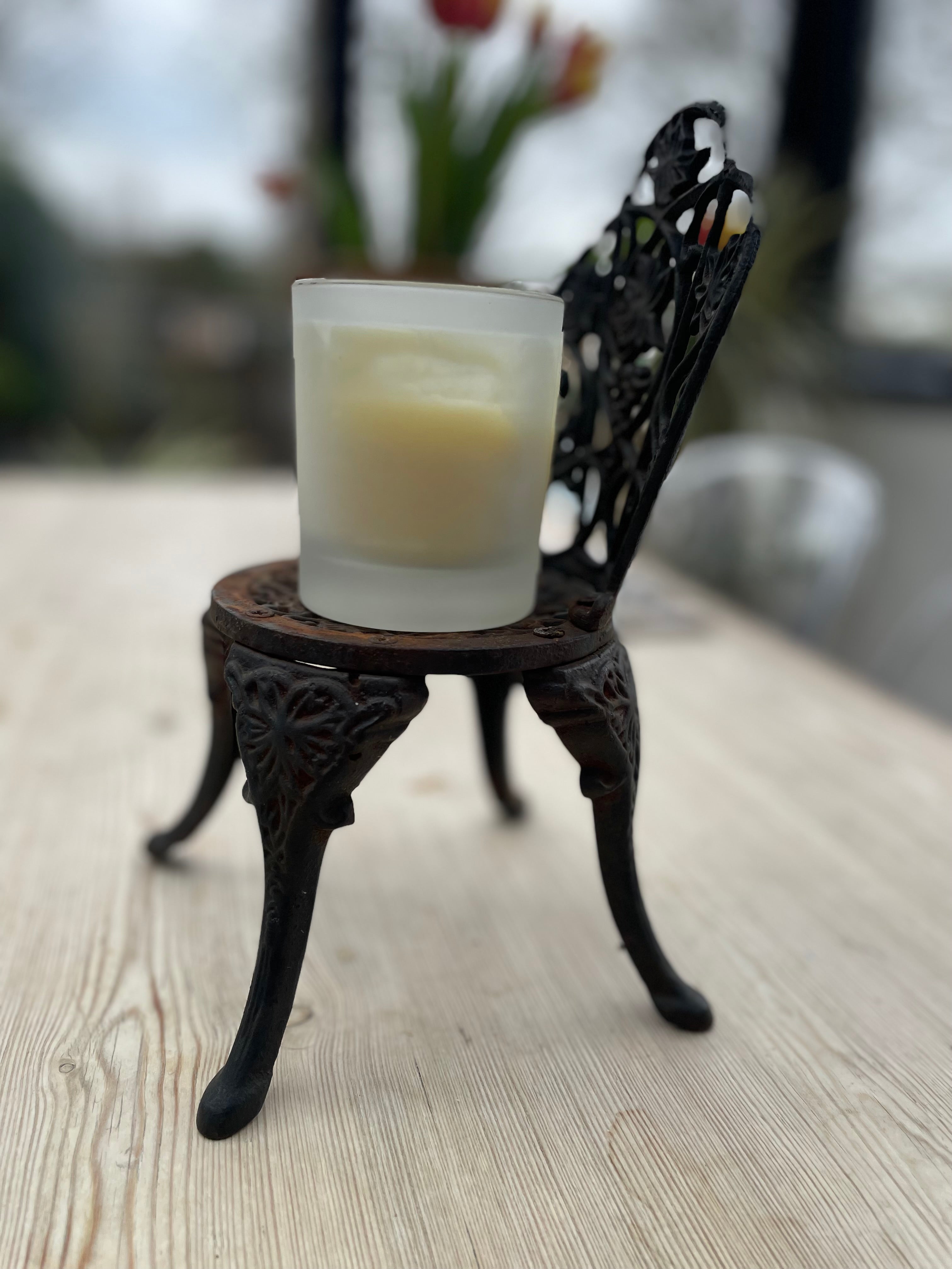 Miniature Vintage Cast Iron Garden Chair
