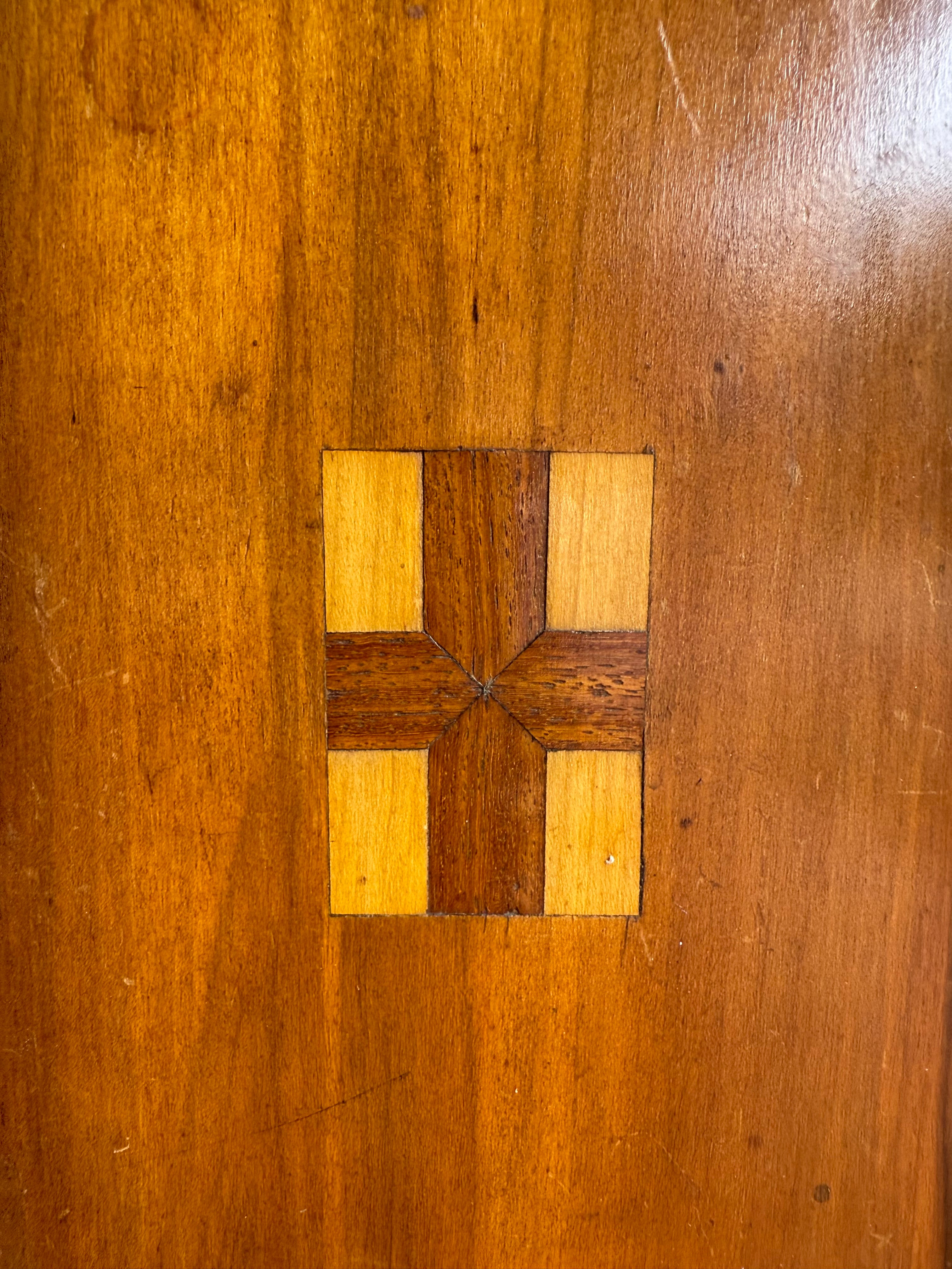 Rare 1930s Wooden First Aid Cabinet with Inlaid “Green Cross”