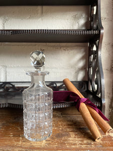 Small Victorian Cut-Glass Perfume Bottle.