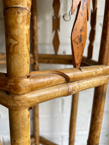 Midcentury Tiger Bamboo Plant Stand