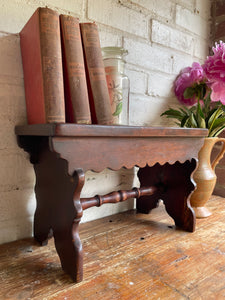 19th Century Oak Scalloped Stool