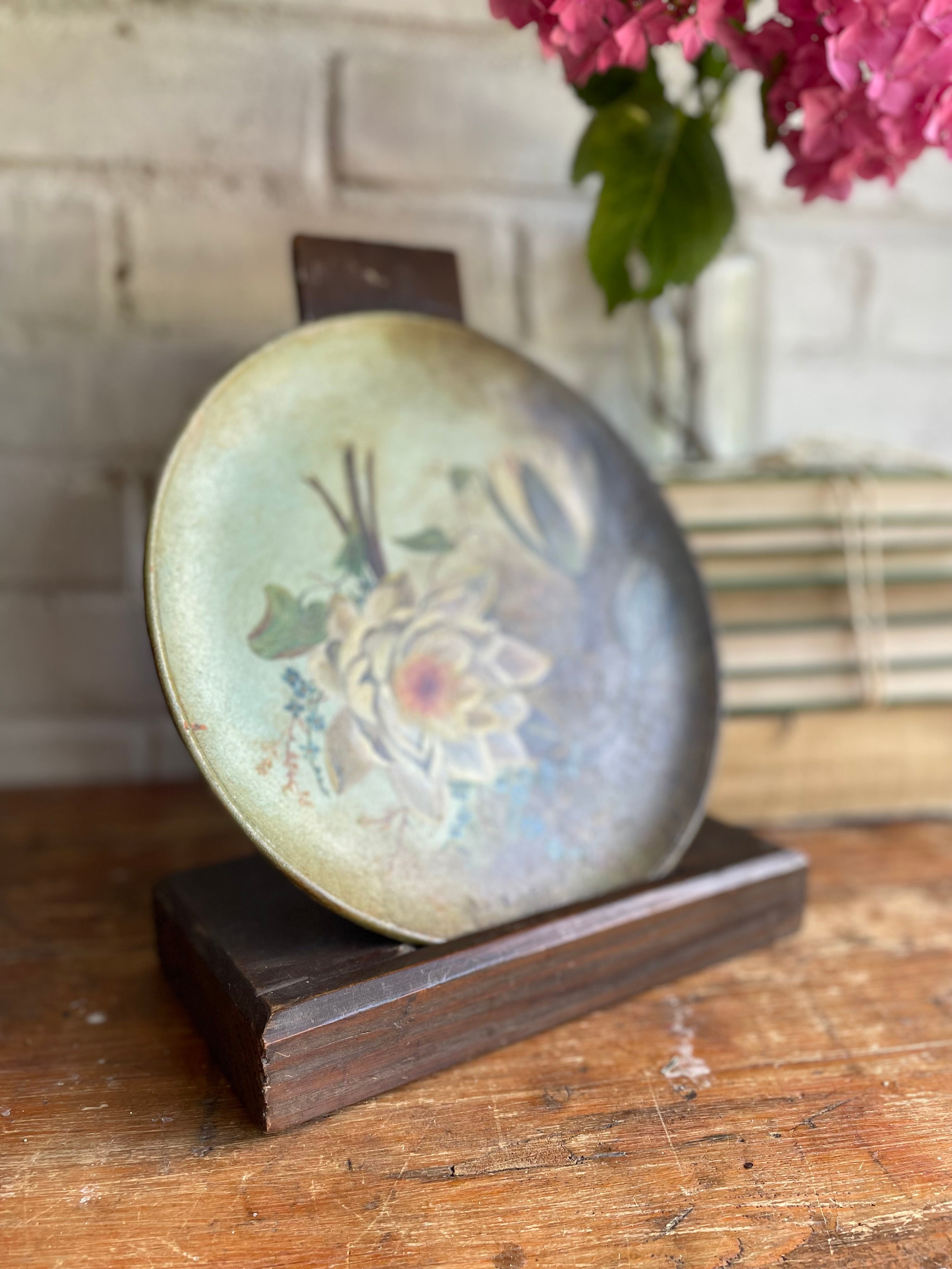 19th Century Oak Stand for Decorative Plates