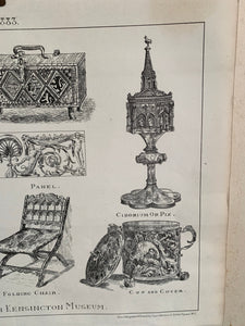 A pair of 19th century bookplates of ornamental objects from the South Kensington Museum (V&A Museum)