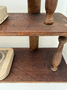 Late 19th Century Oak Wall Hanging Shelf