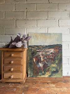 Abstract View of Hastings: Oil on Board