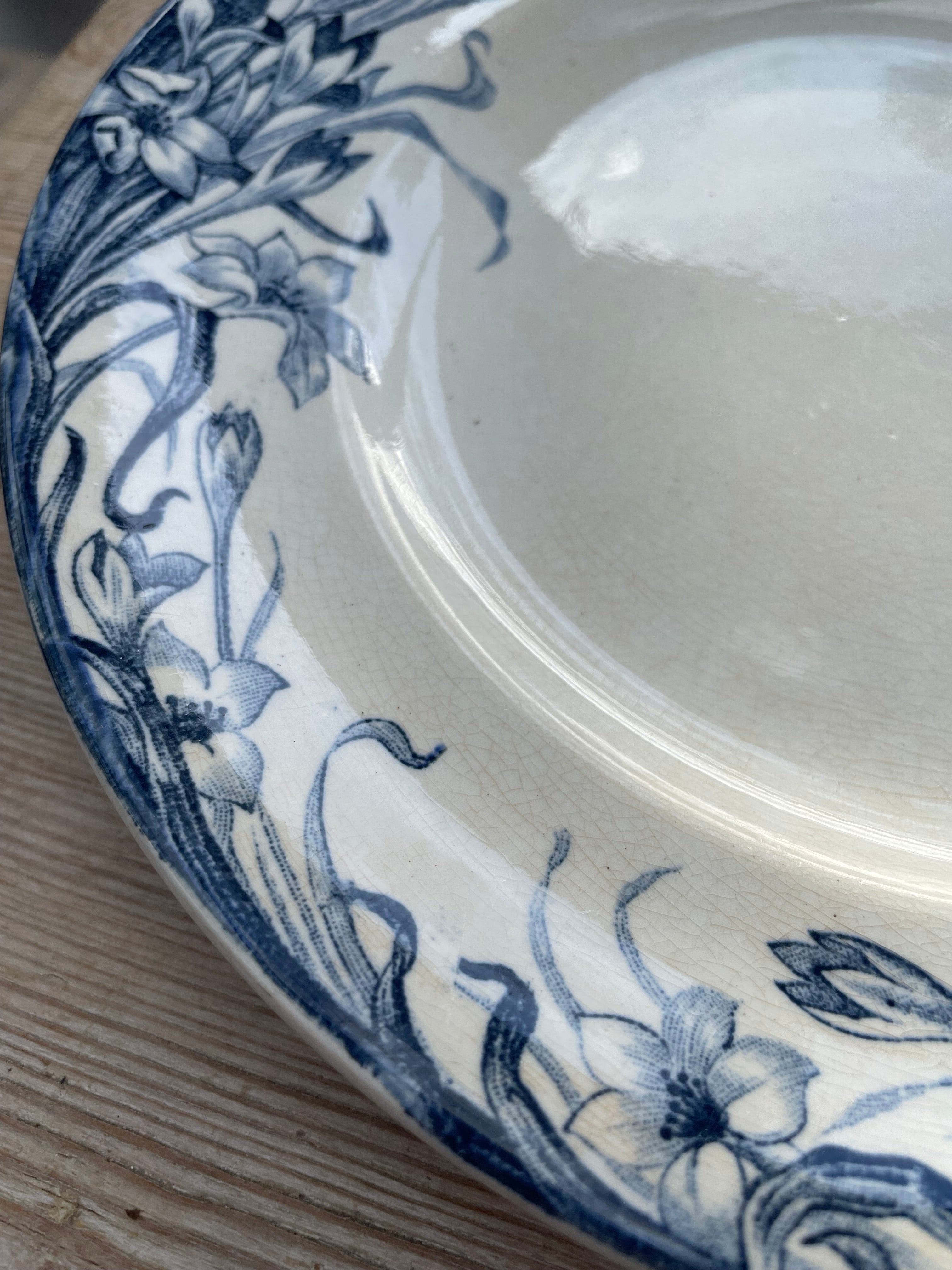 Antique French “Longwy” Plate