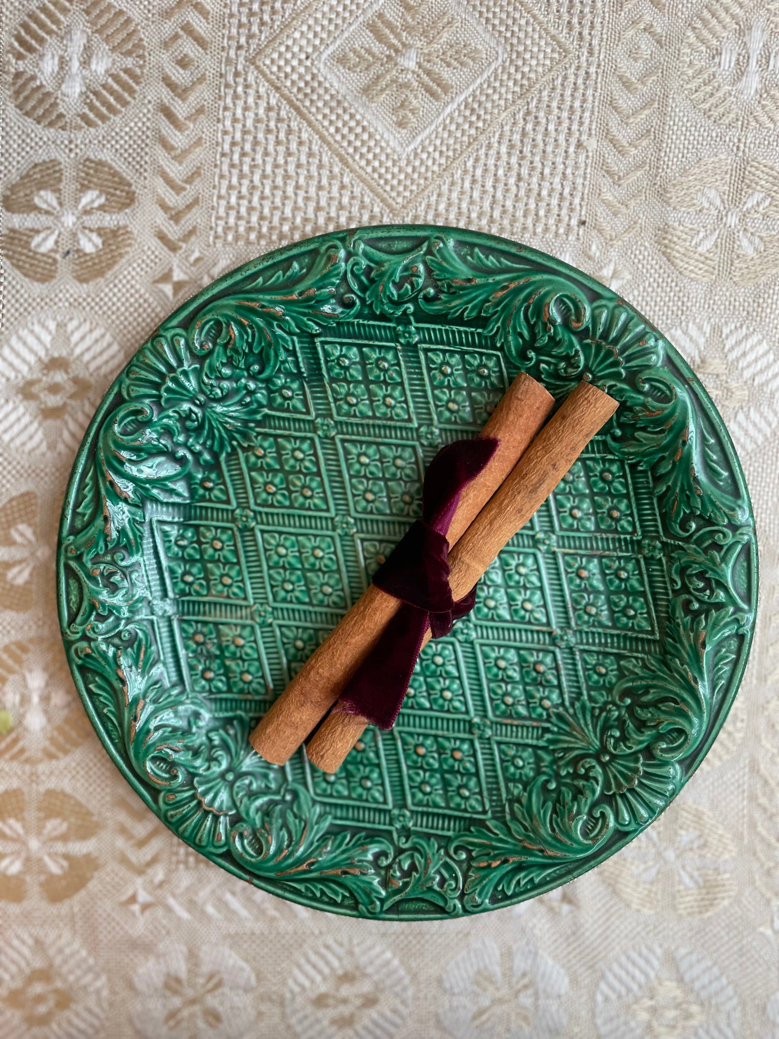 19th Century Majolica Plate