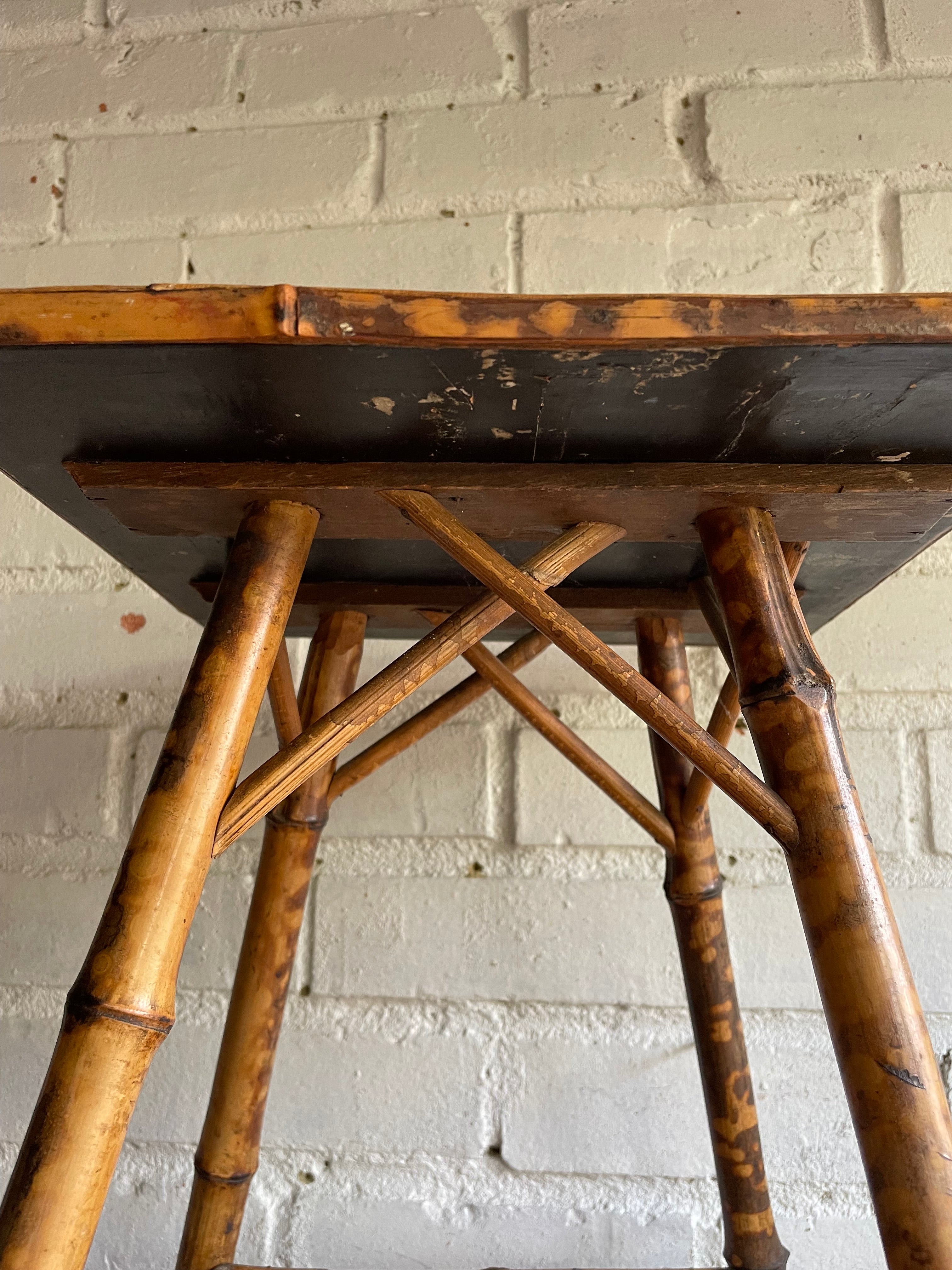 Tiger Bamboo Side Table