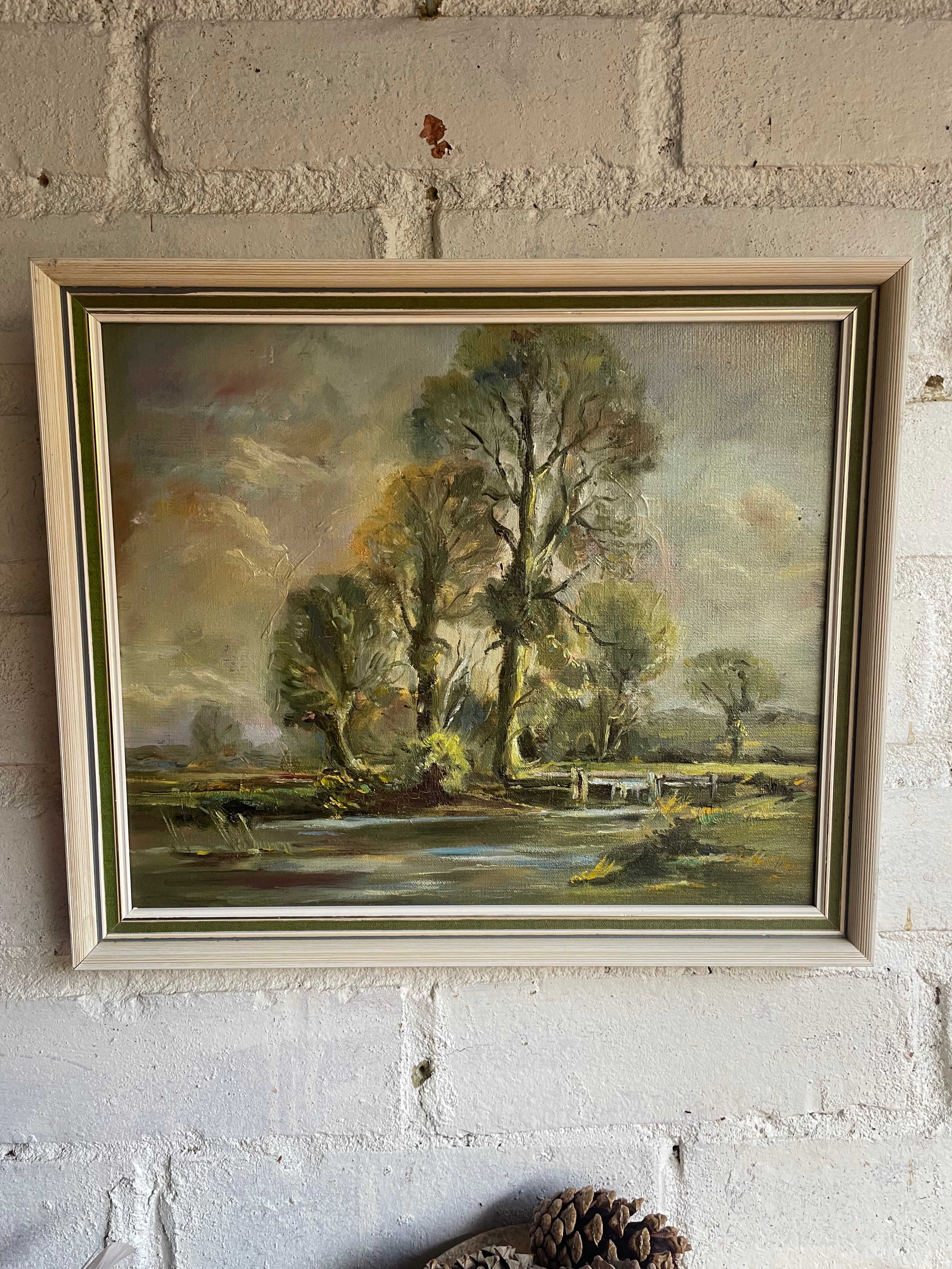 Treescape & Nature: Midcentury Oil on Board