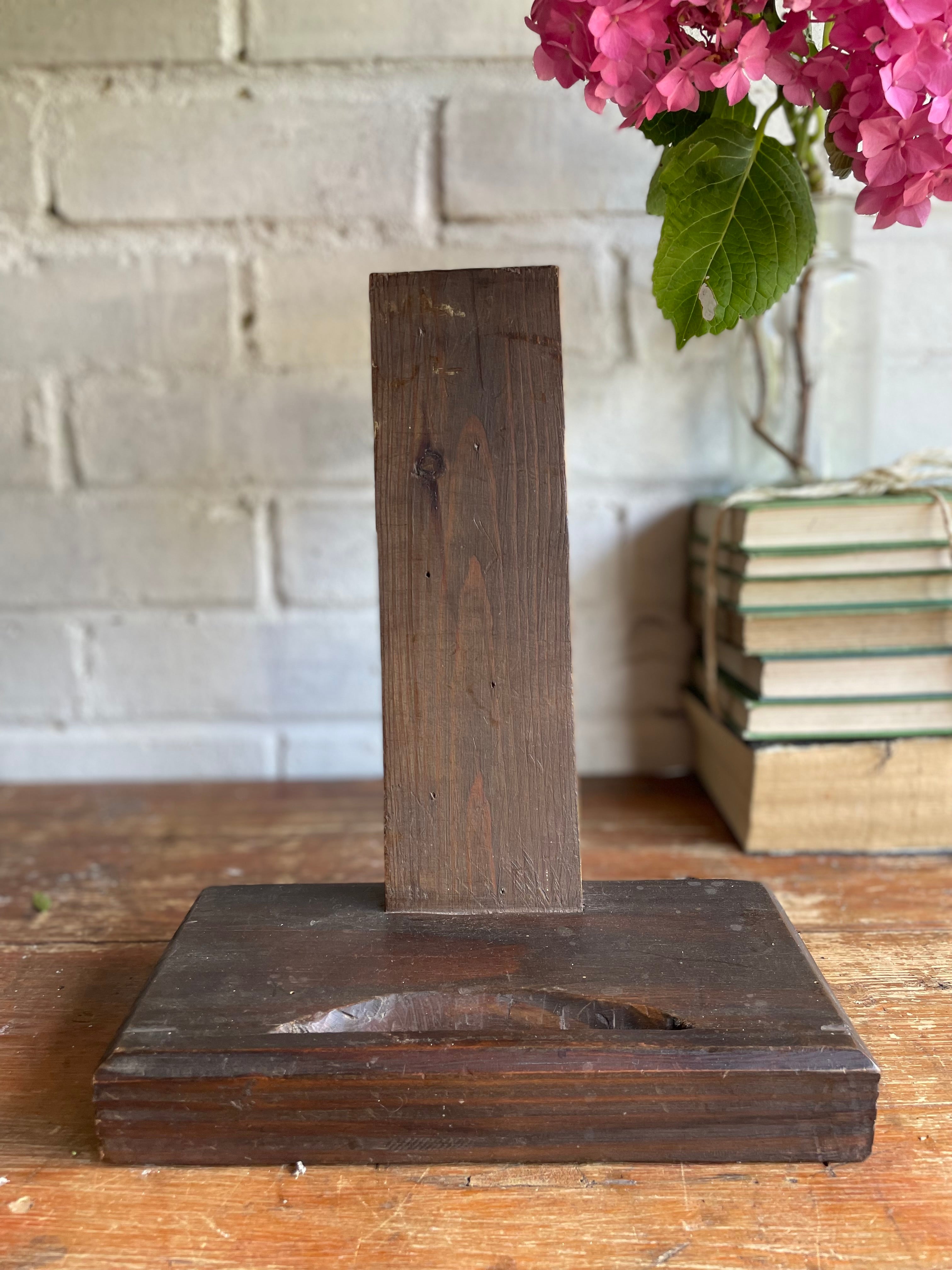 19th Century Oak Stand for Decorative Plates