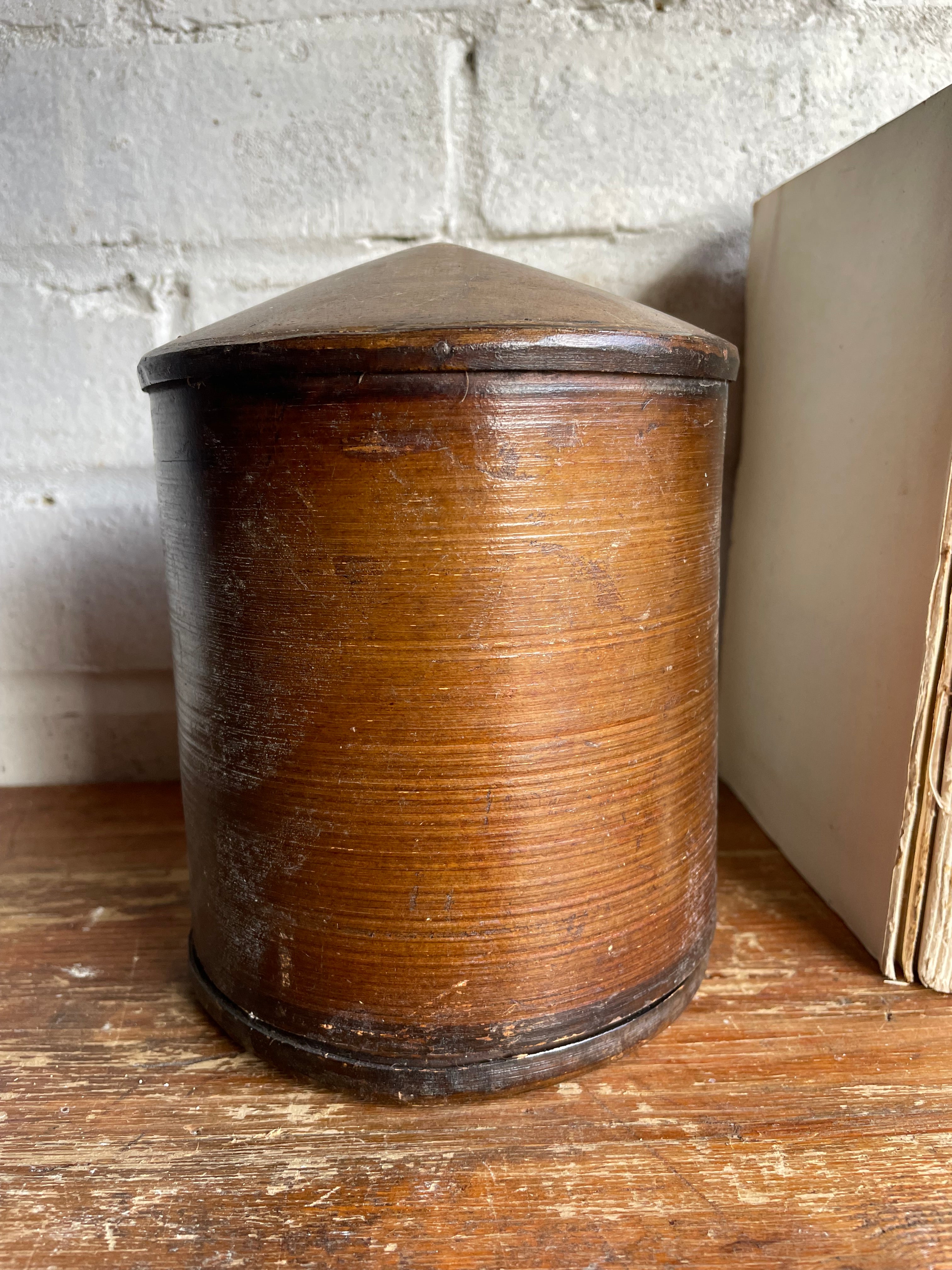19th Century Bentwood Grain Measure Canister