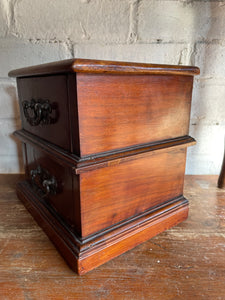 Victorian Mini Drawers with Original Faded Copper Handles