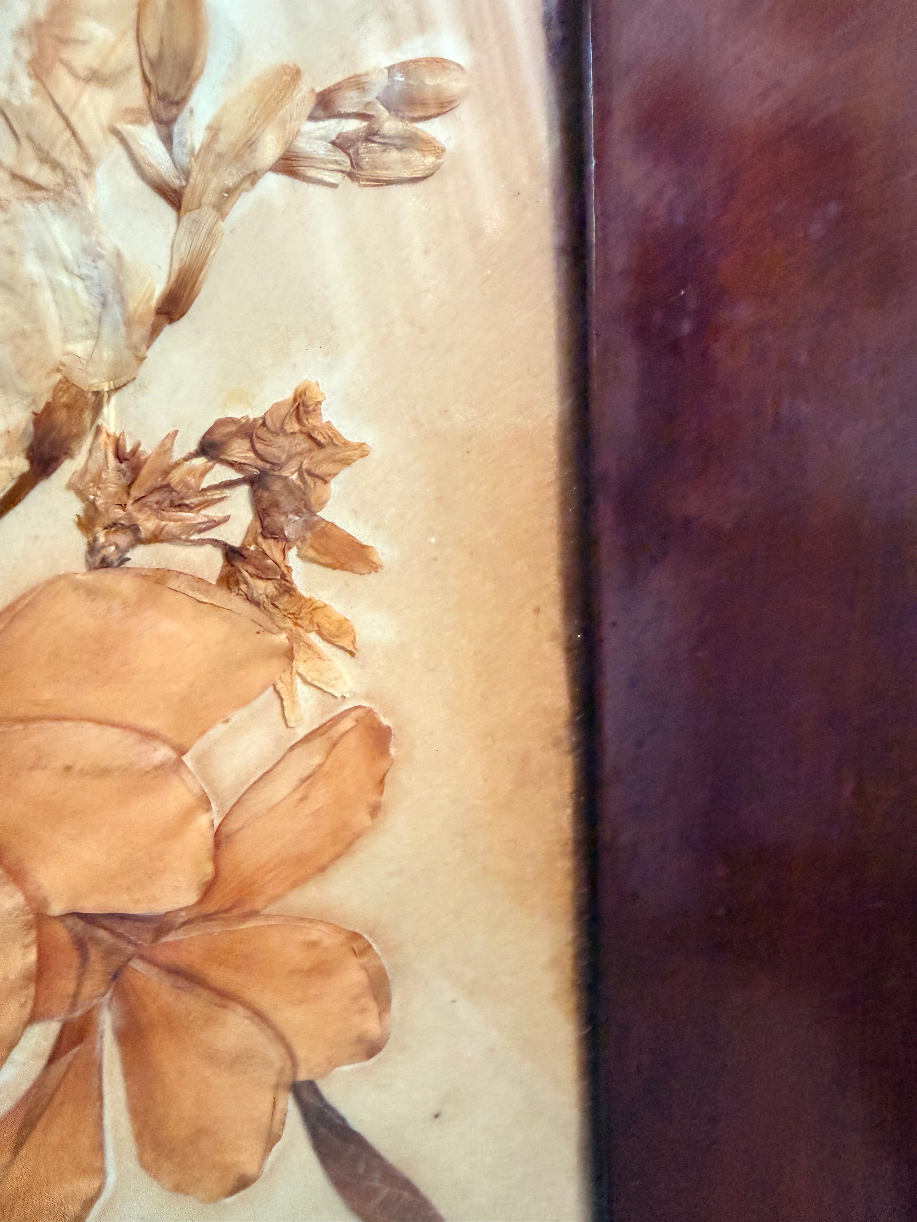 Framed 19th Century Victorian Pressed Flowers – Reclectic