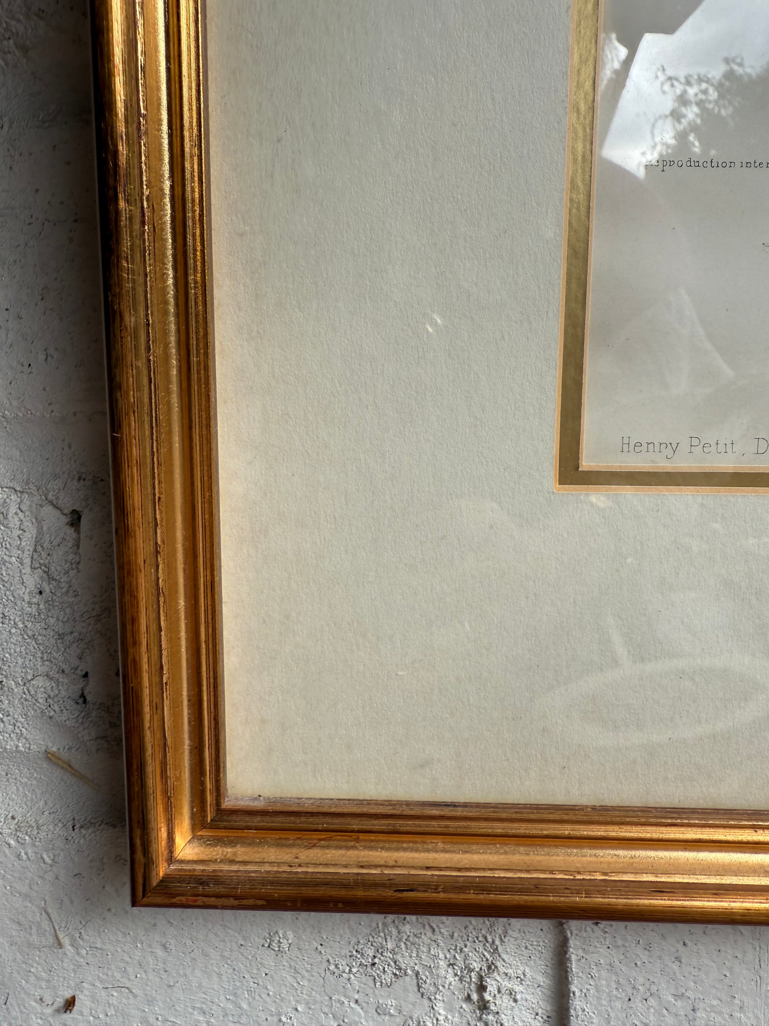 19th Century French Magazine Framed Hand Coloured Illustration - No 38