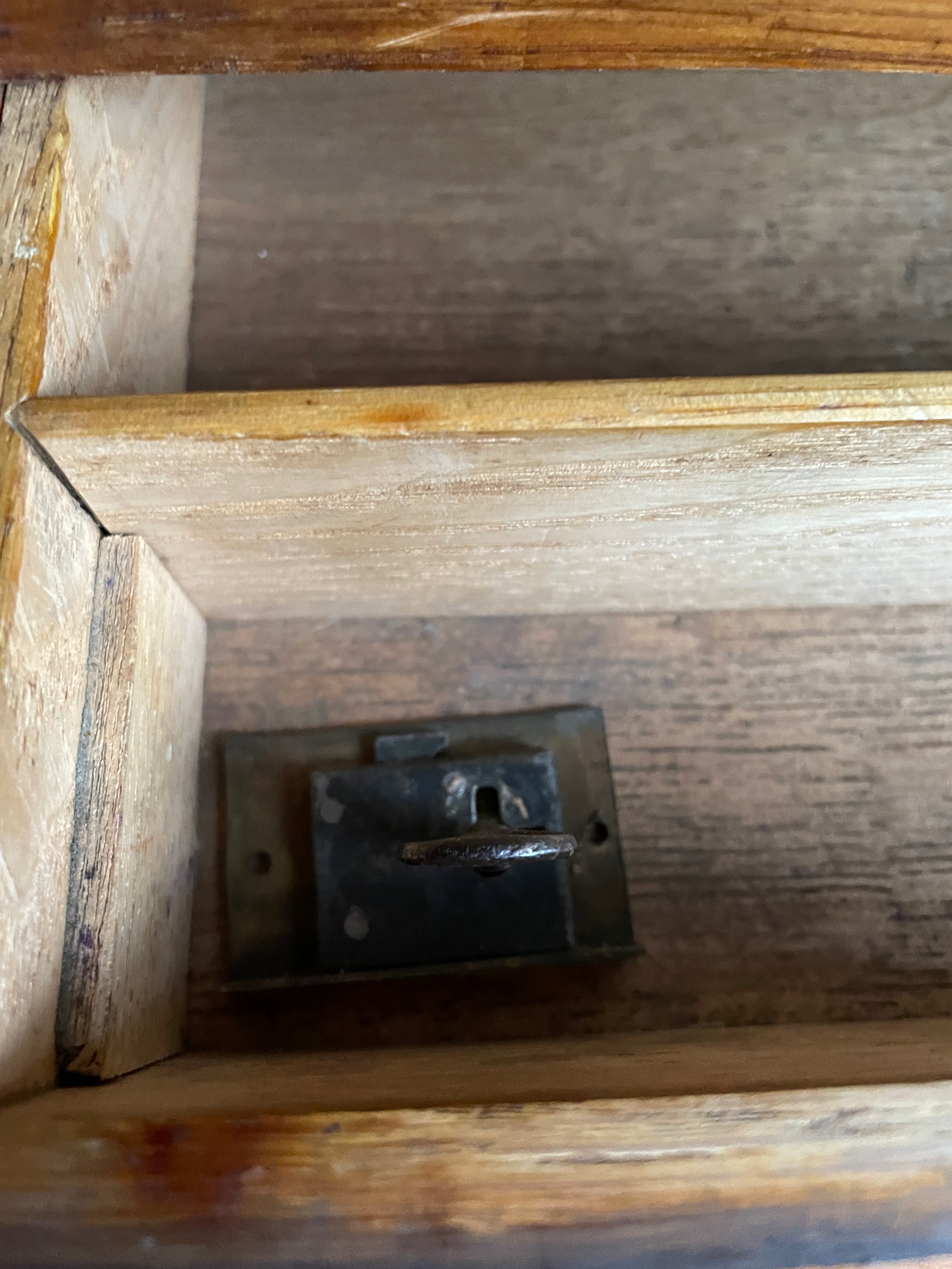 19th Century Oak Tambour Roll Top Stationary Cabinet