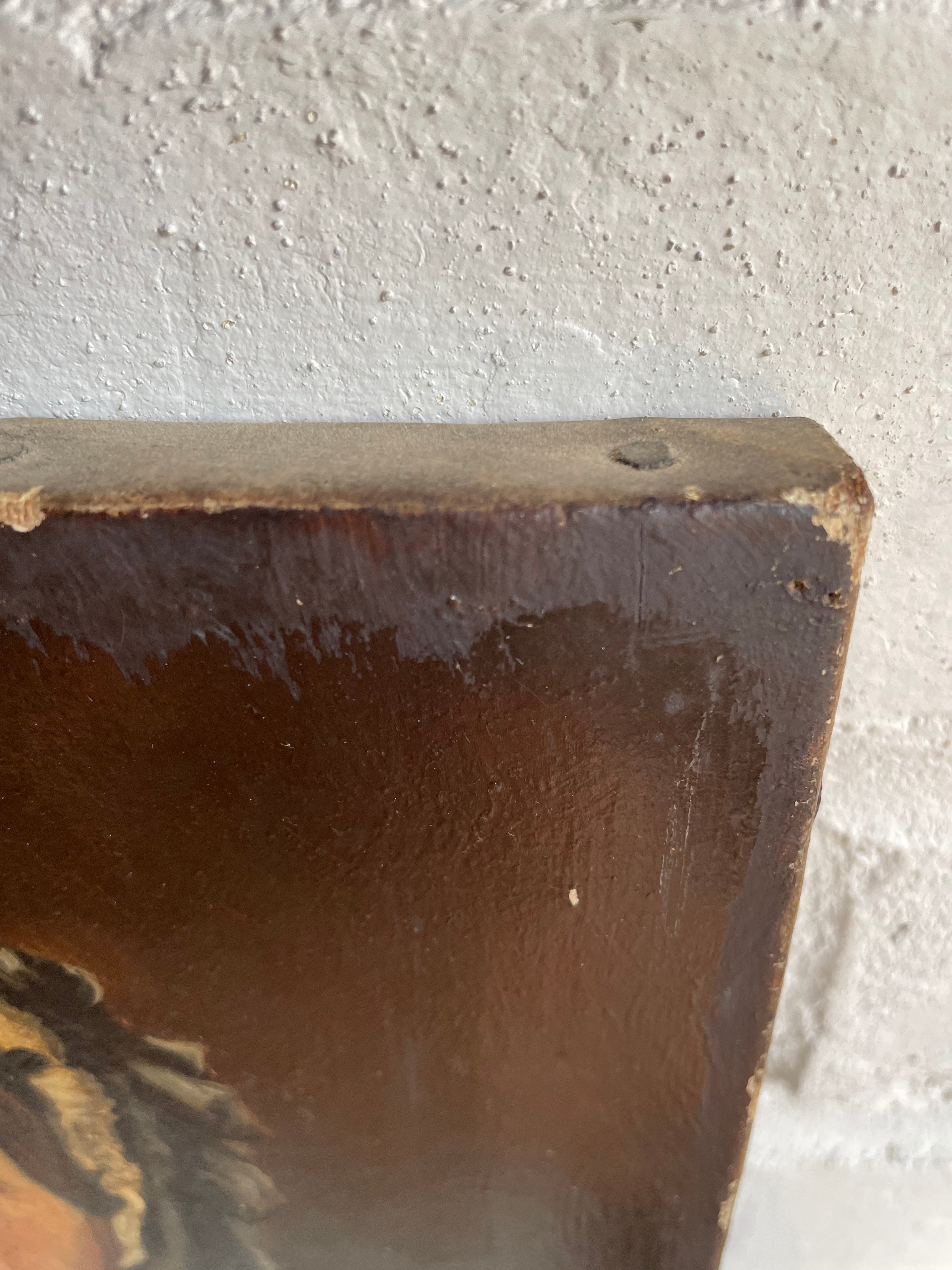 Small 19th Century Oil on Canvas: Portrait of a Woman