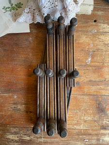Antique Wooden Accordion Hooks