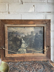 19th Century British School Double-Sided Oil Painting