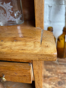 Vintage Miniature Oak Welsh Dresser