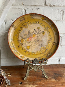 Hand-Painted Wood Tray