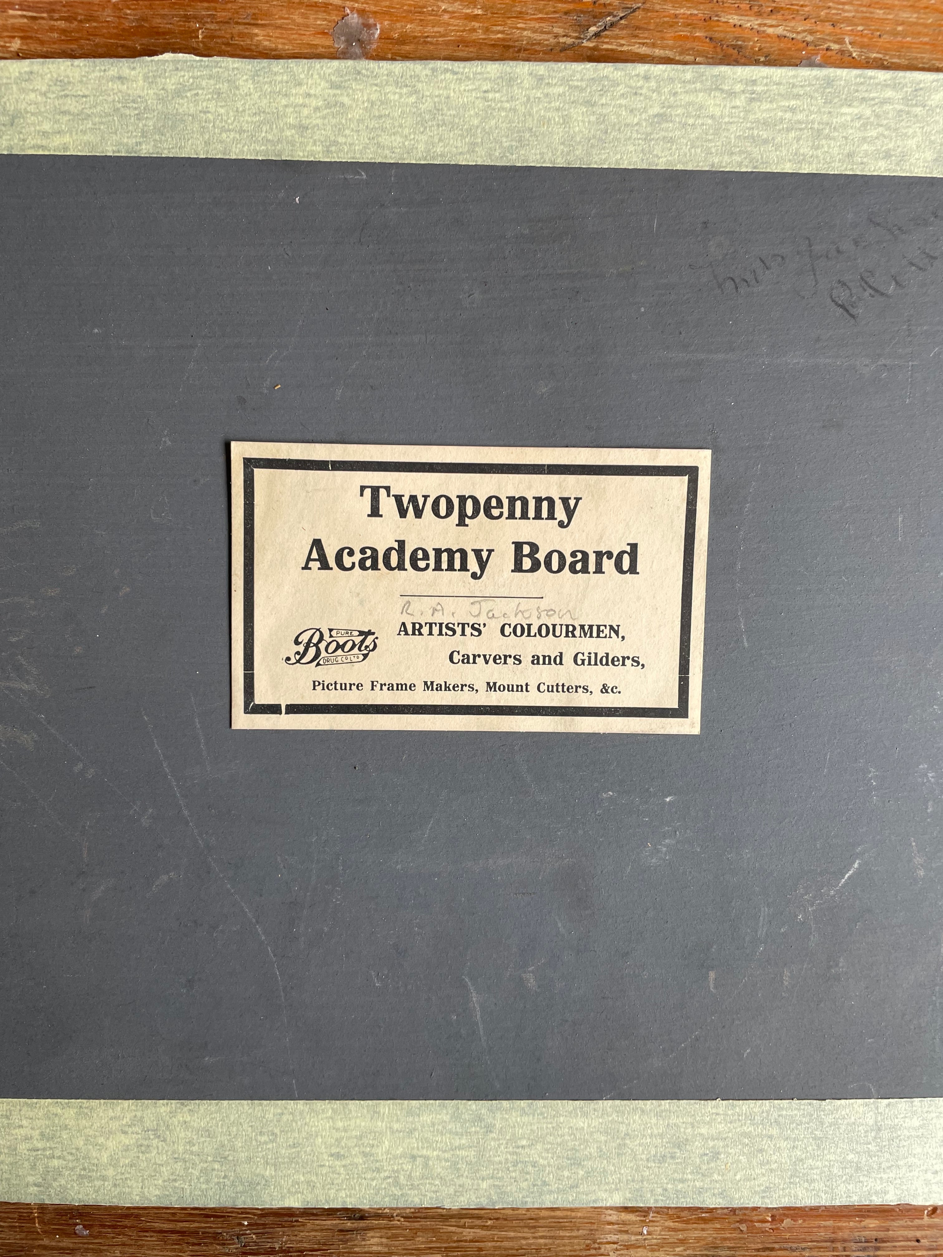 Small Vintage Seascape: Oil on Board