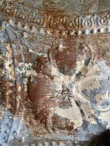 Original American Early 1900s Tin Ceiling Tile