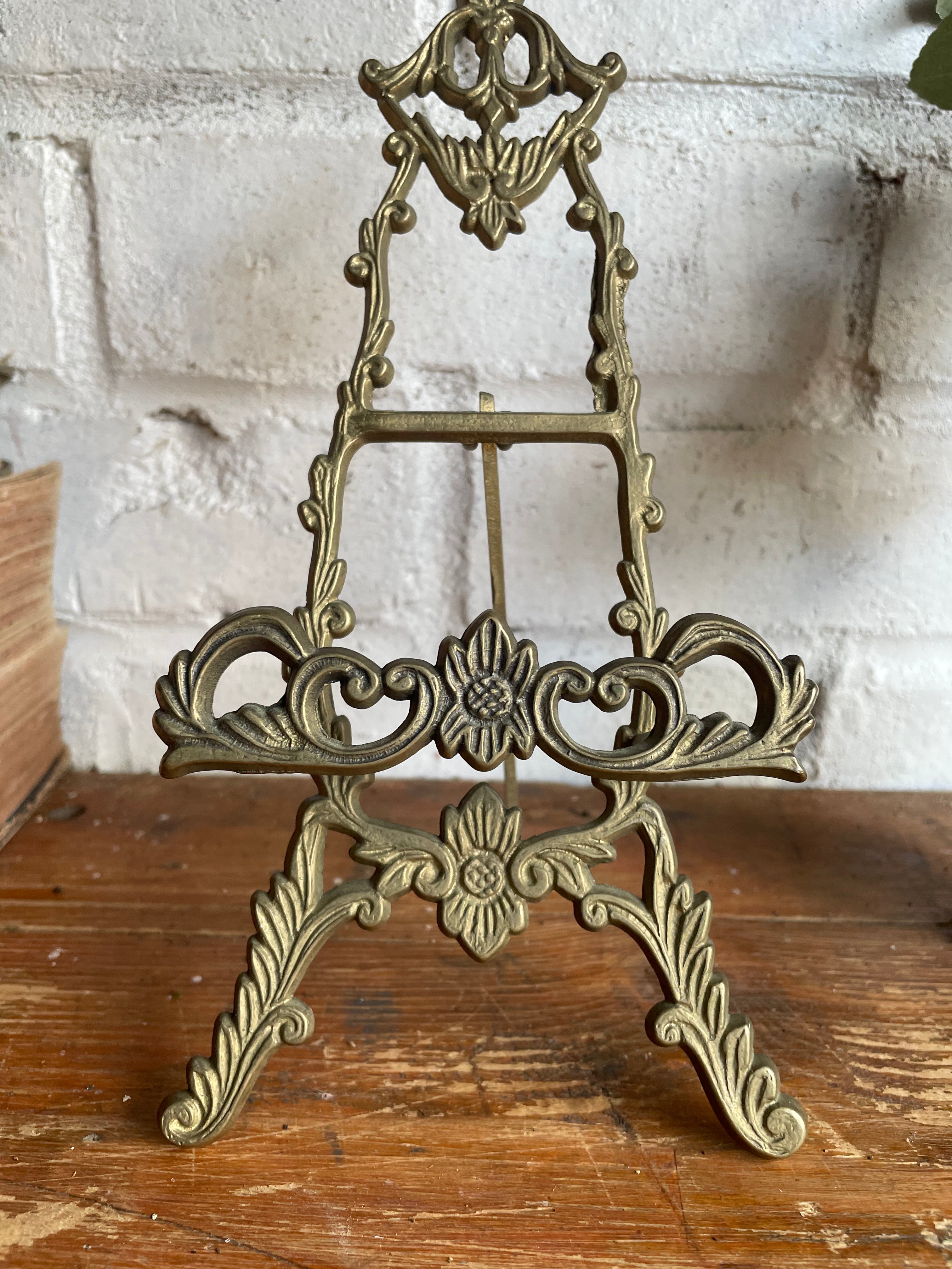 Small Antique Gilt Easel