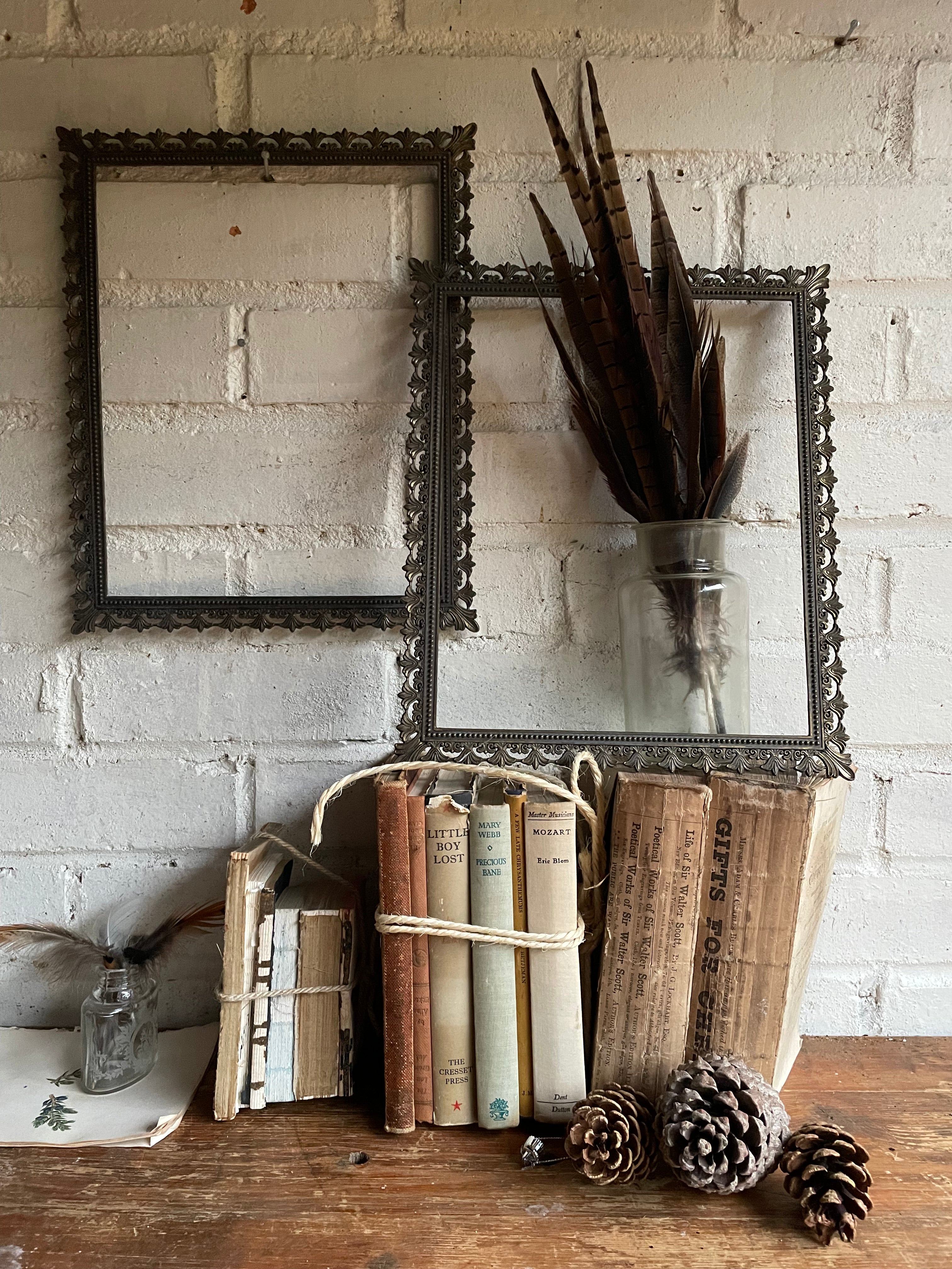 Pair of 1940s Bronze Frames