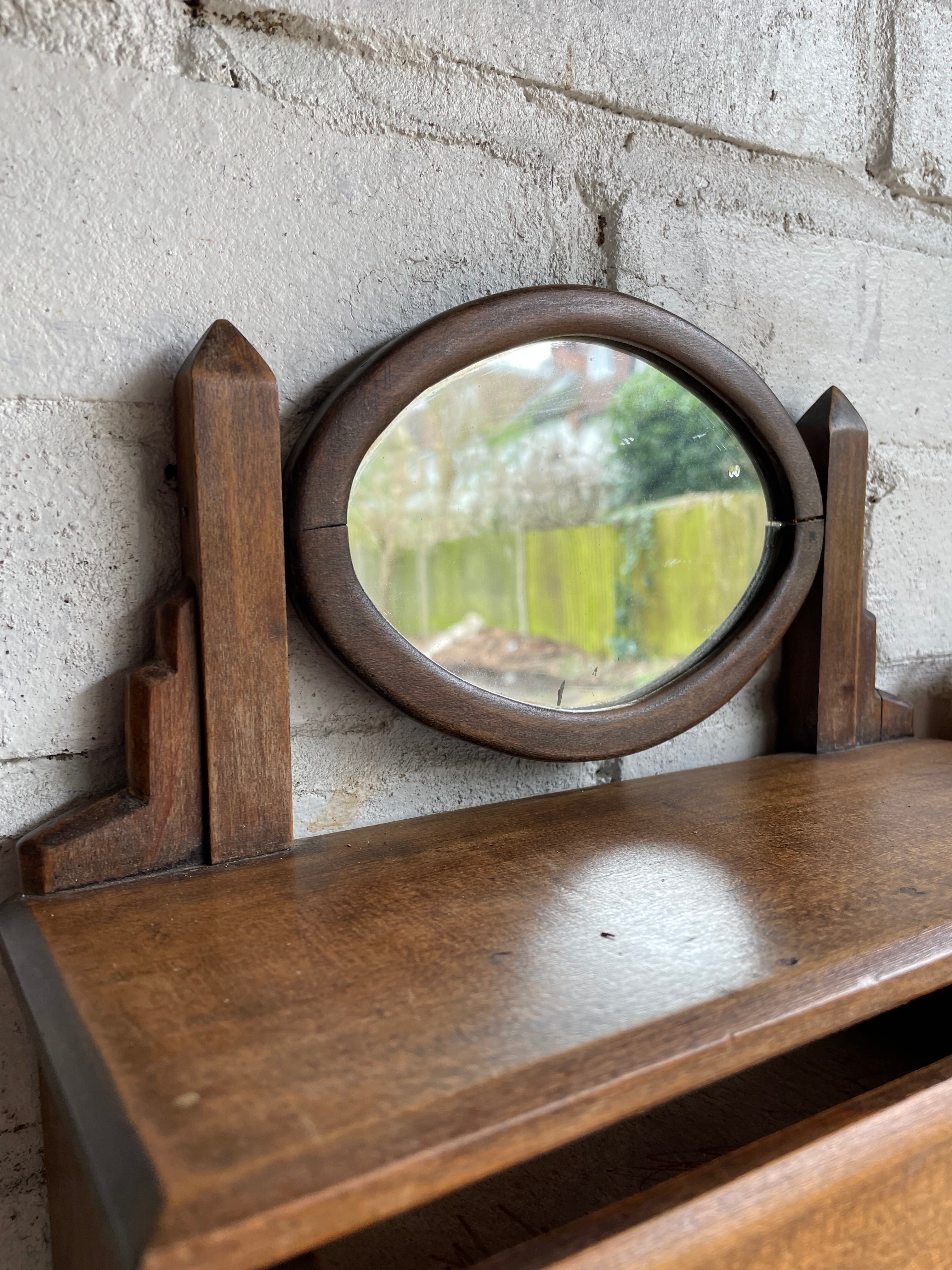 19th Century Apprentice Chest of Drawers with Swivel Mirror