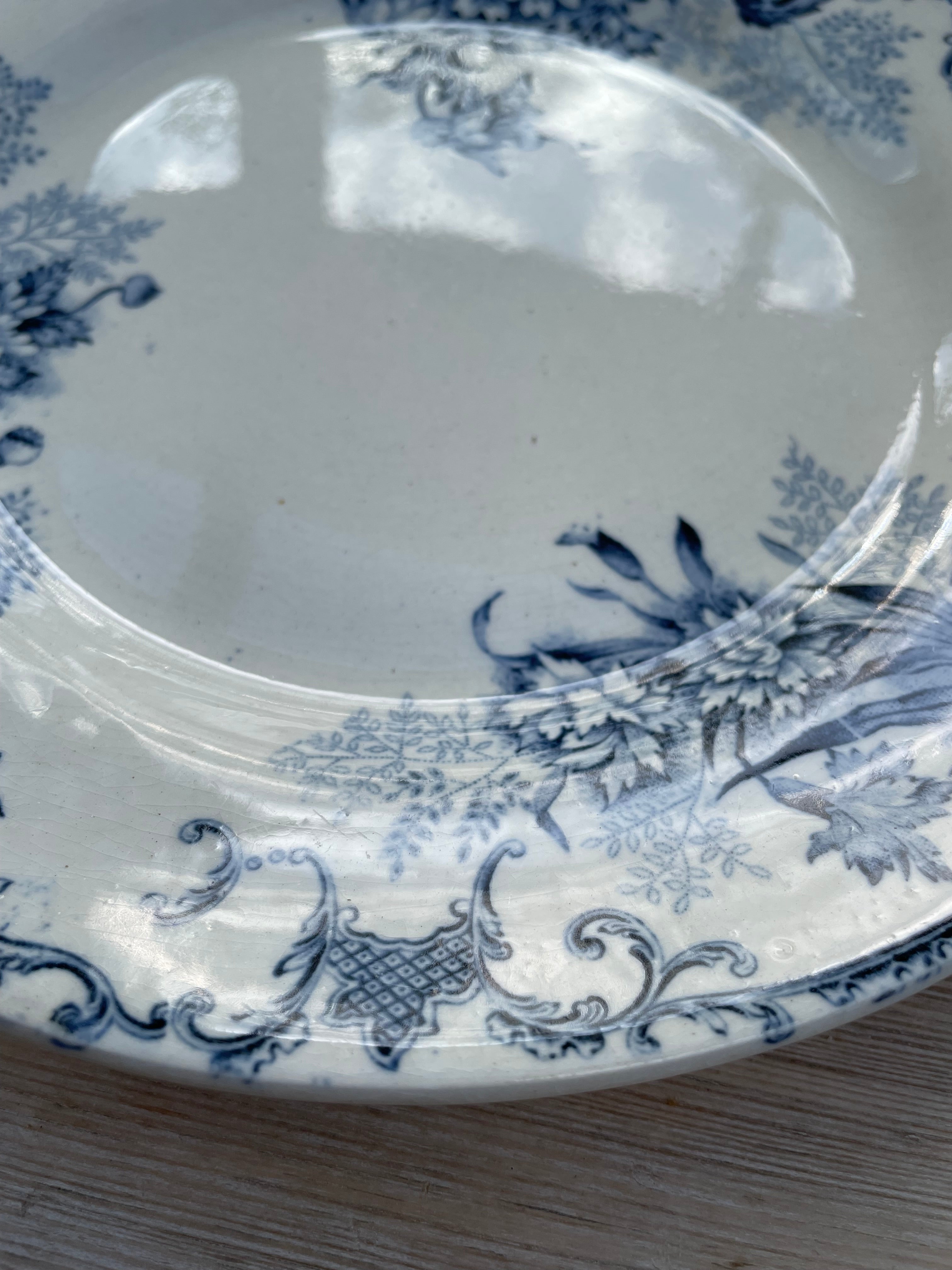 Antique  French “Hautin Boulenger & Cie ” Plate