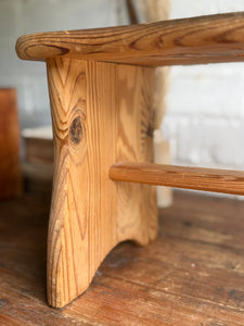 Handcrafted Pine Stool