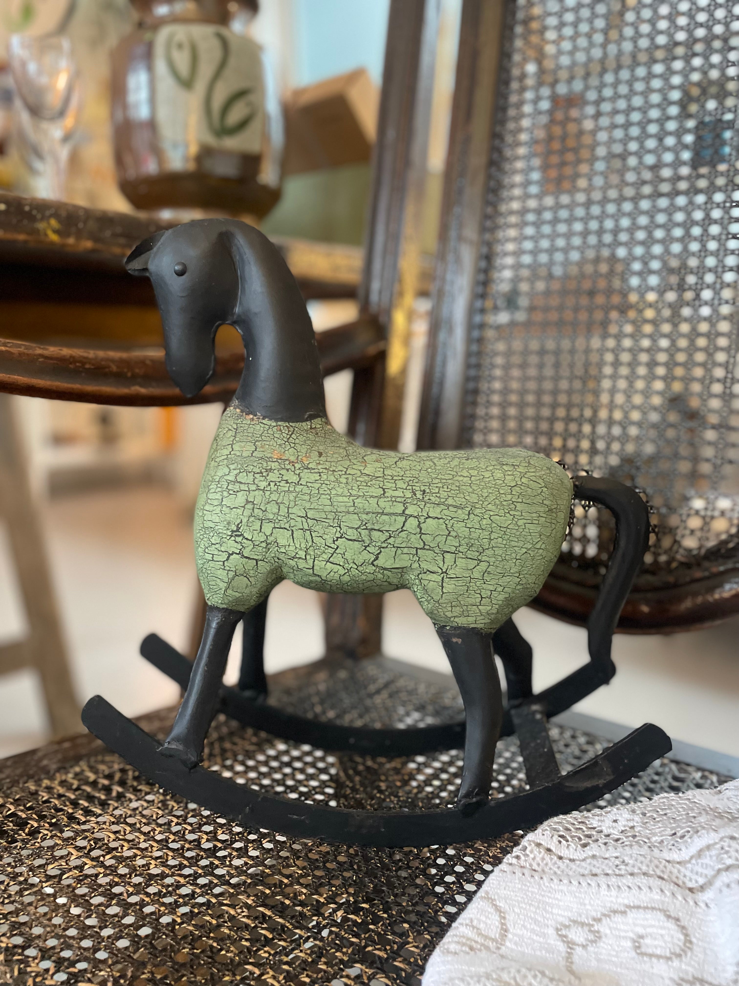 Vintage Table-Top Rocking Horse