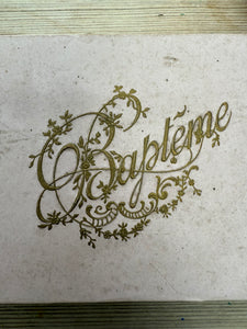 Antique French Baptism Paper Bonbon/ Chocolate Box circa 1900’s