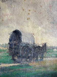Vintage Landscape Painting on a Textured Surface. Was £70 now £45.50 at checkout