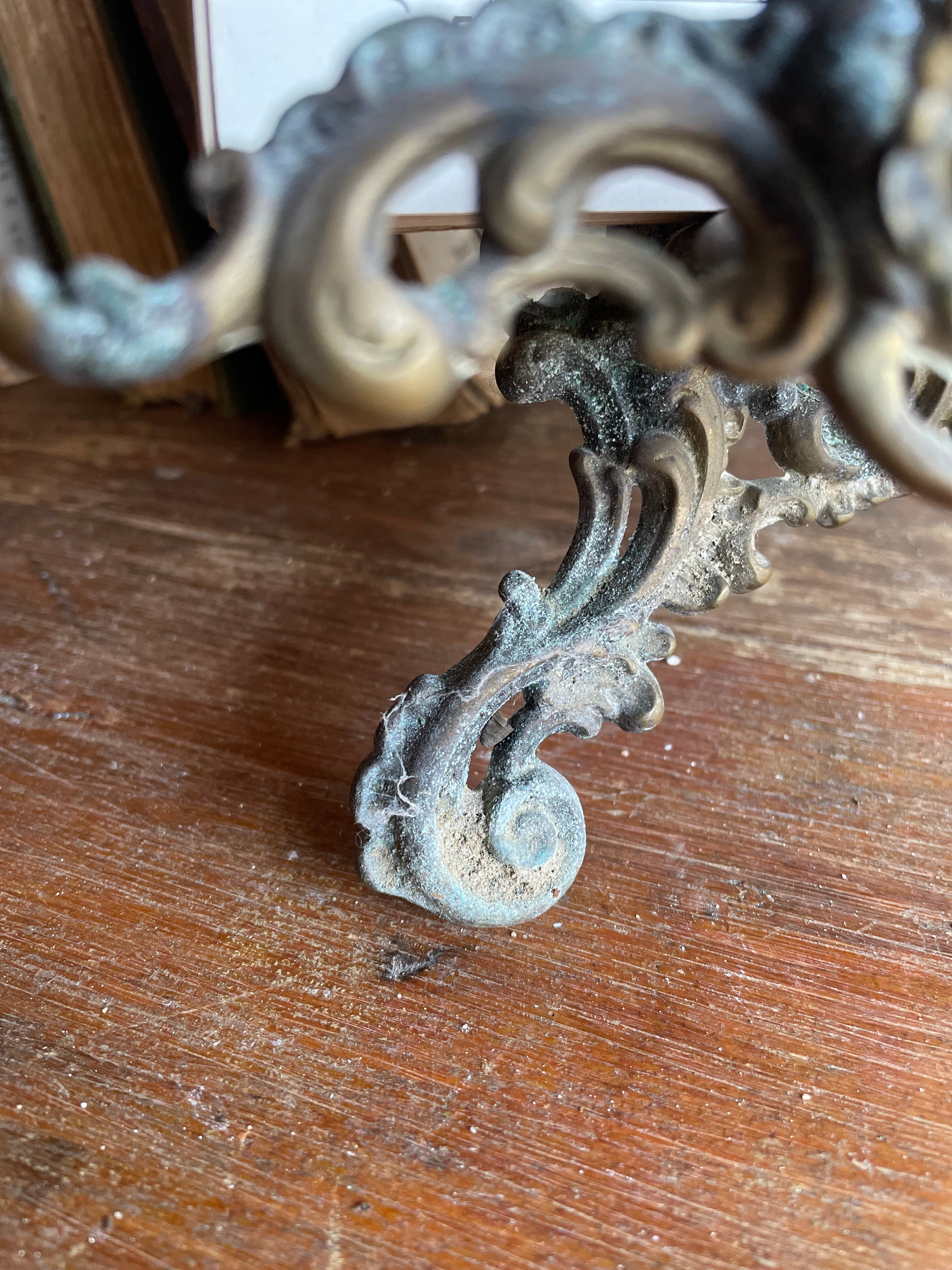 Large Old Gilt Easel