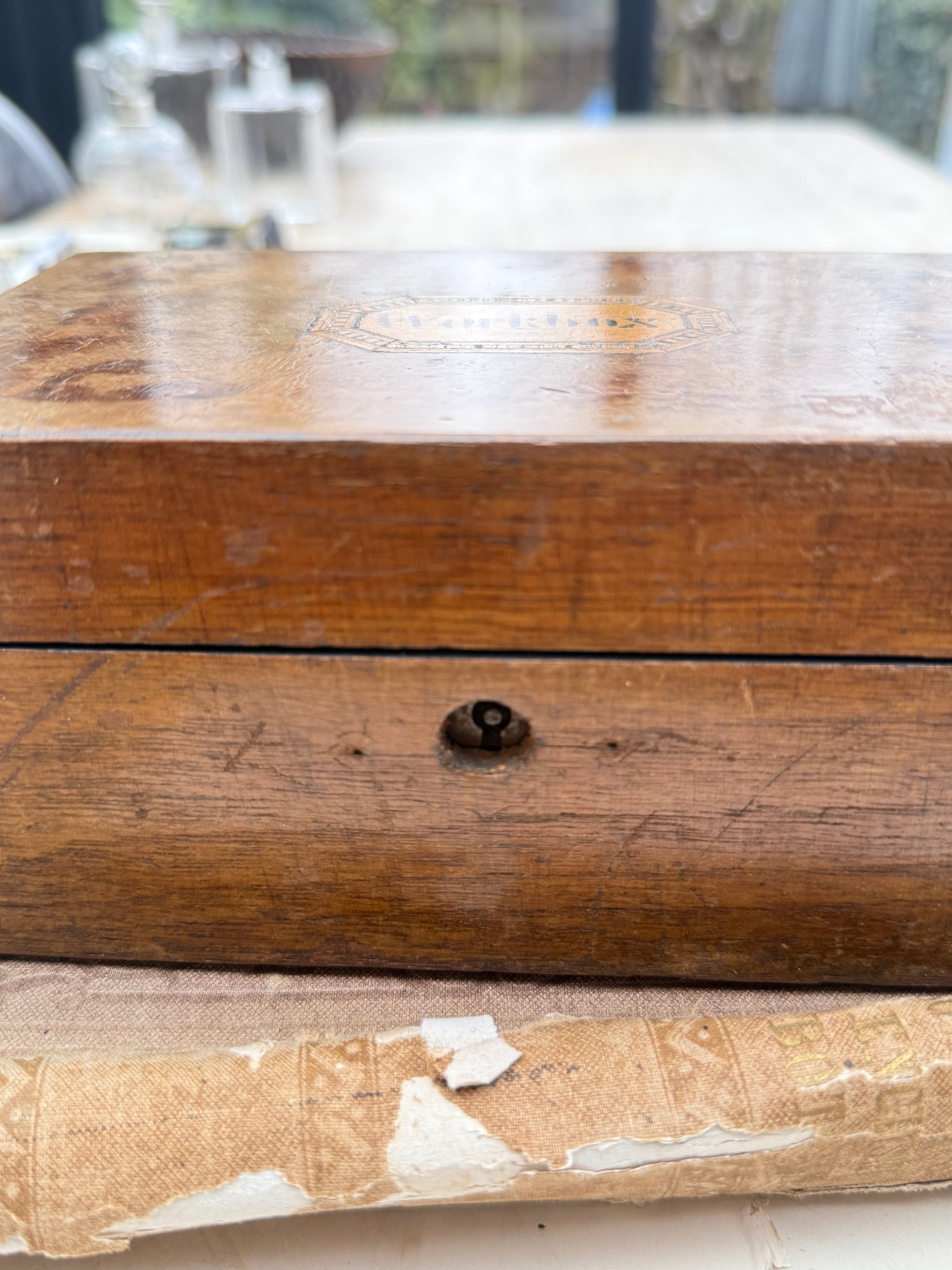 19th Century Handcrafted Sewing Box Circa 1880