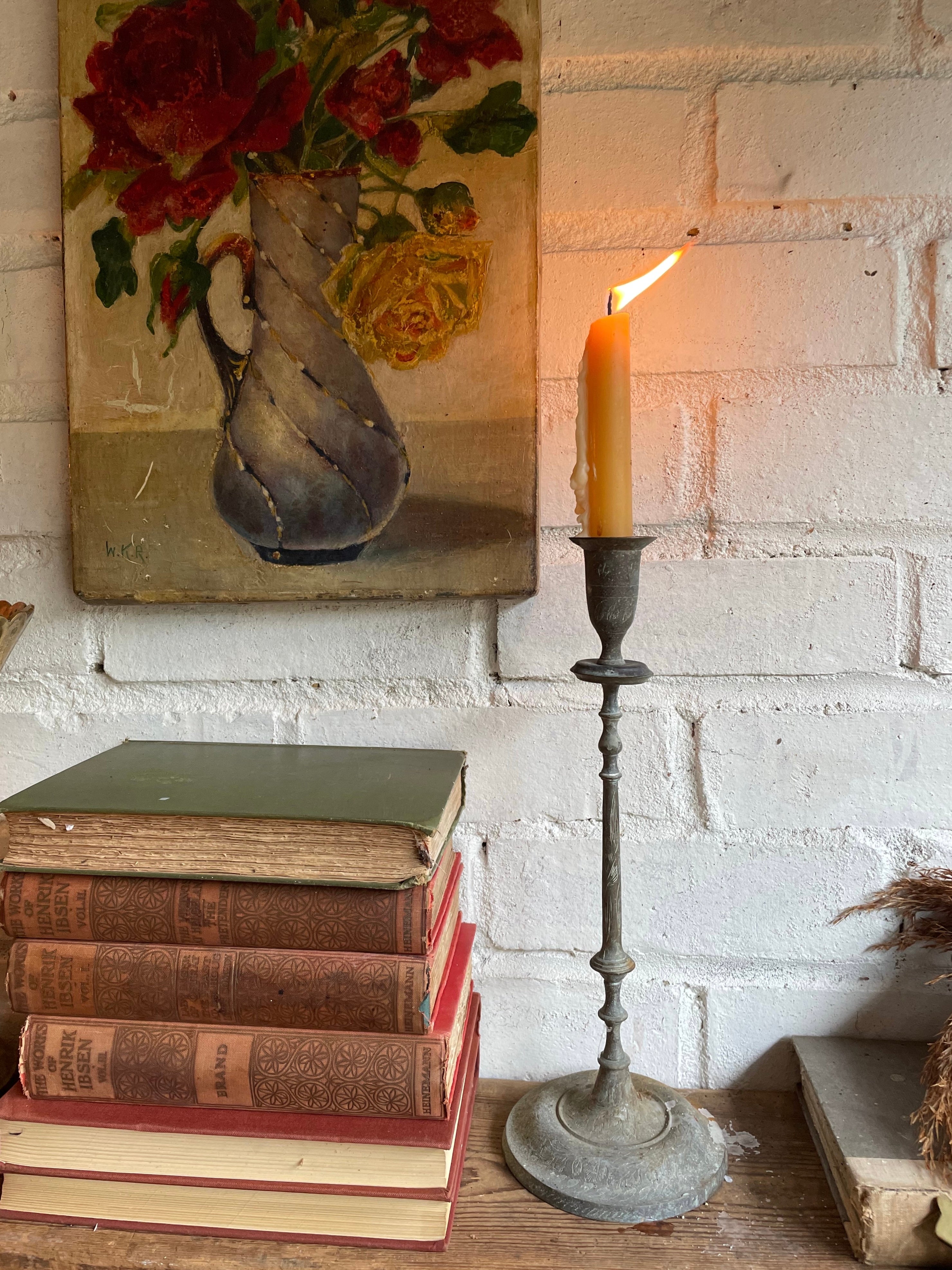 Rustic Iron Candlestick