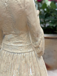 In Prayer: Beautiful Glazed Clay Sculpture