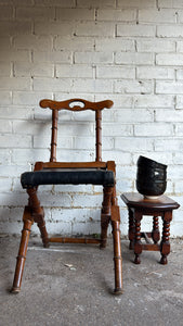 19th Century Small Oak Bobbin Stools